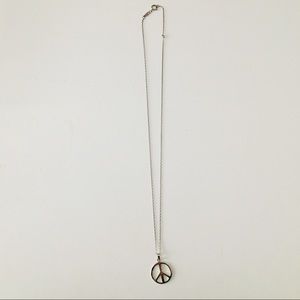 Sterling Silver Peace Necklace